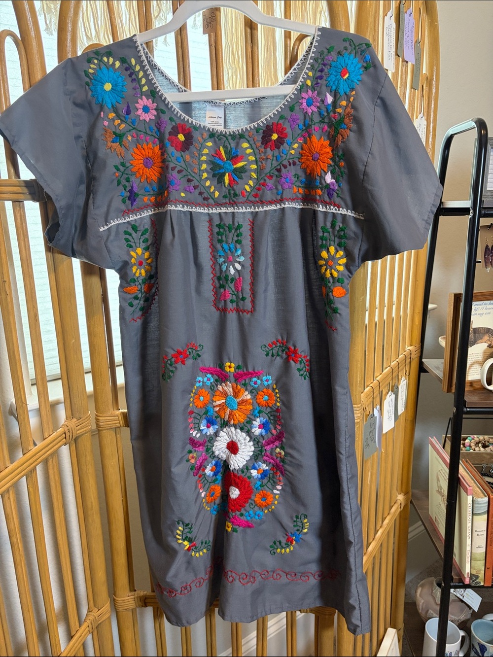 Liliana Cruz cotton embroidered floral dress